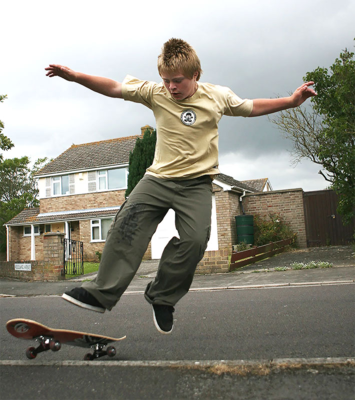 Oliver Hellowell sitting