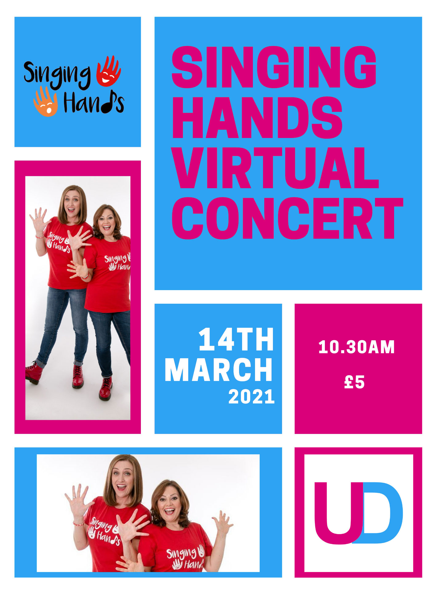 Singing Hands Virtual Concert Poster Singing Hands Virtual Concert Poster
