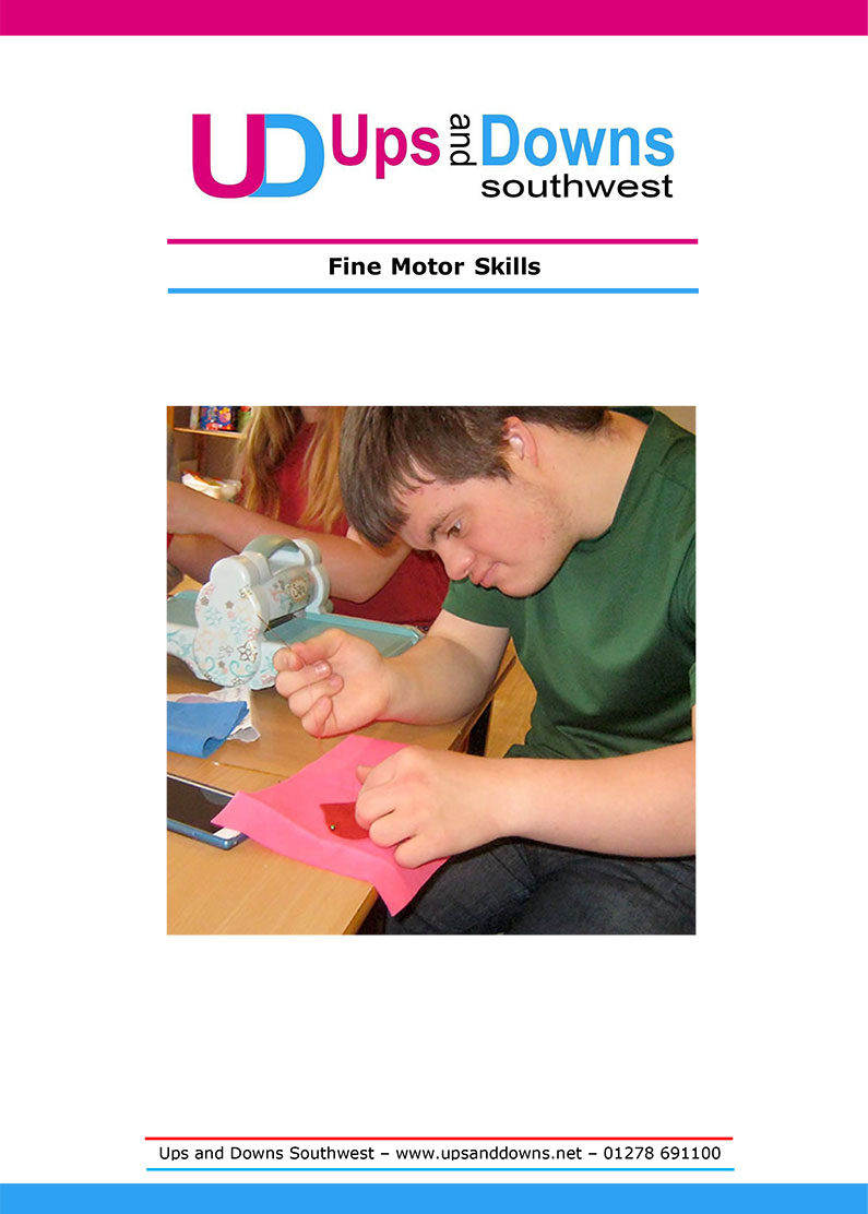 Fine Motor Skills Advice Sheet | Ups and Downs Southwest