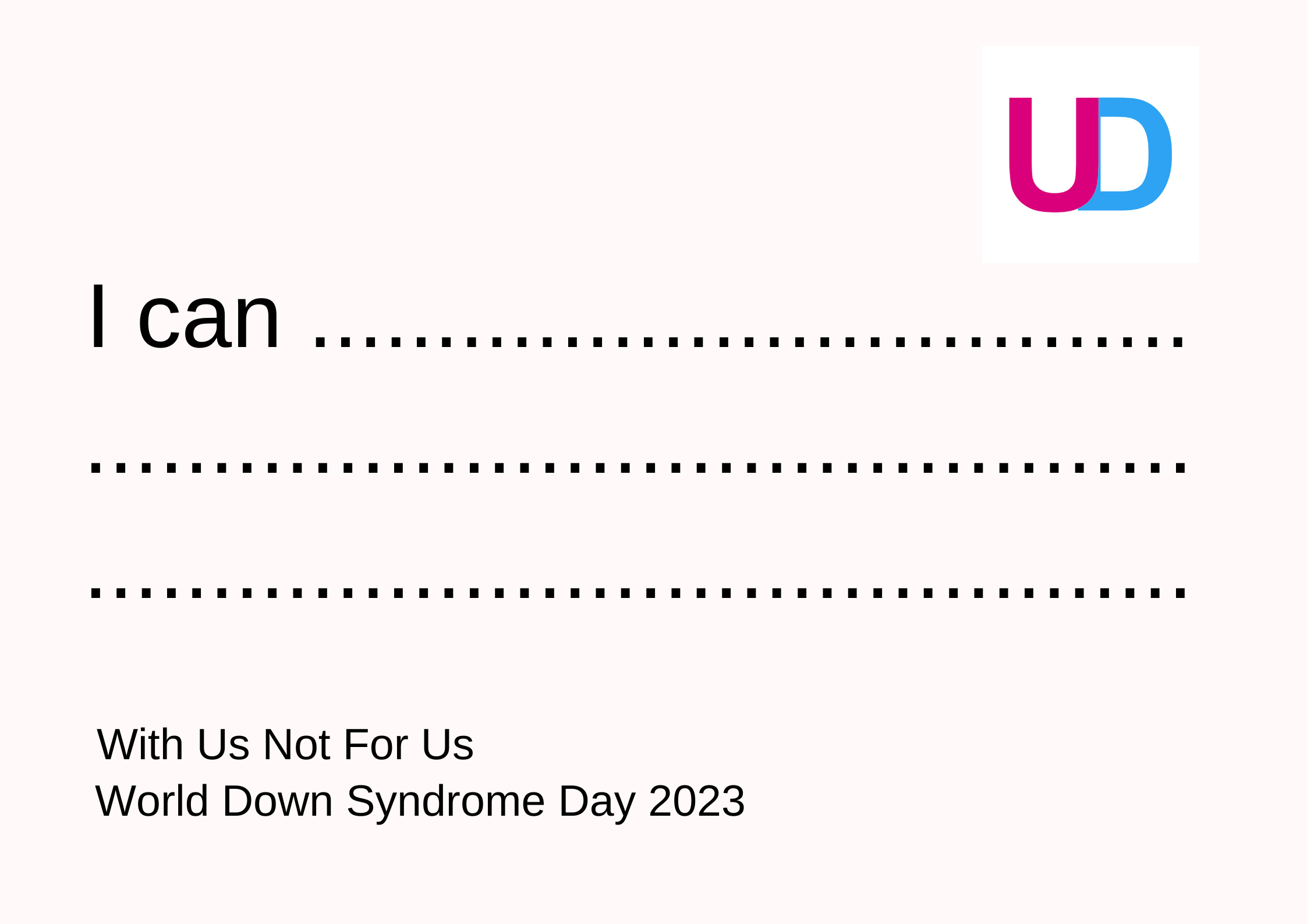 WDSD 2023 I can WDSD 2023 I can