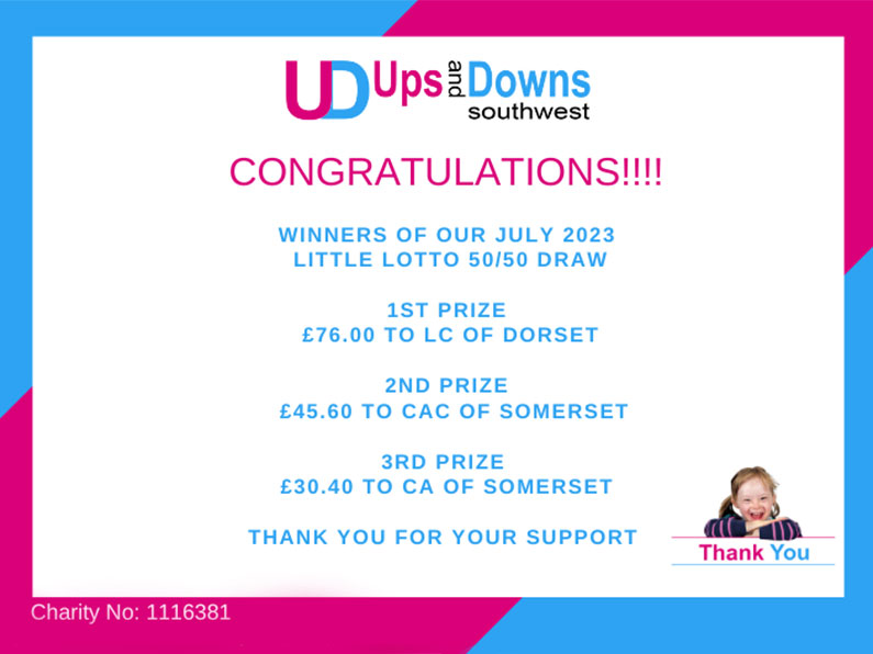 5050 Winners July 2023 Little Lotto Ups and Downs Southwest